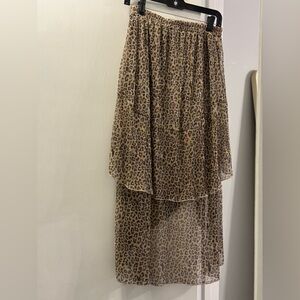 Reba leopard print skirt